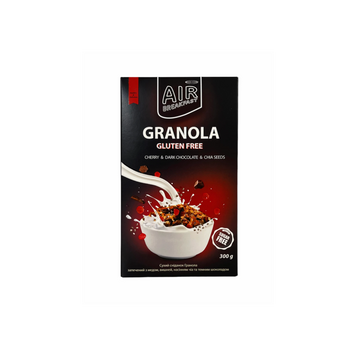 Гранола Cherry&Chocolate (Вишня, насіння Чіа, темний Шоколад) без цукру, без глютену, Healthy Generation, 300г 7104 фото