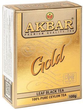 Чай чорний цейлонський листовий вищого гатунку "Gold", 100 г, ТМ AKBAR 7866 фото