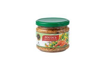Лосось з овочами і ананасом рубаний, ТМ "Рубаненко",  250г.  7871 фото
