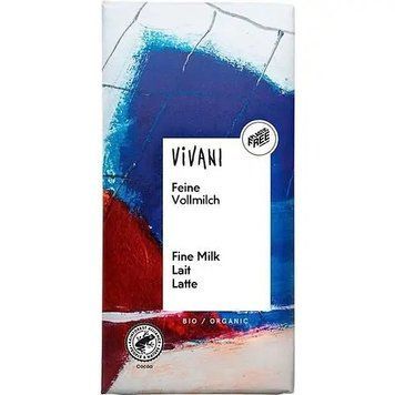 Шоколад молочний Vivani Fine Milk органічний, 80 г 7365 фото
